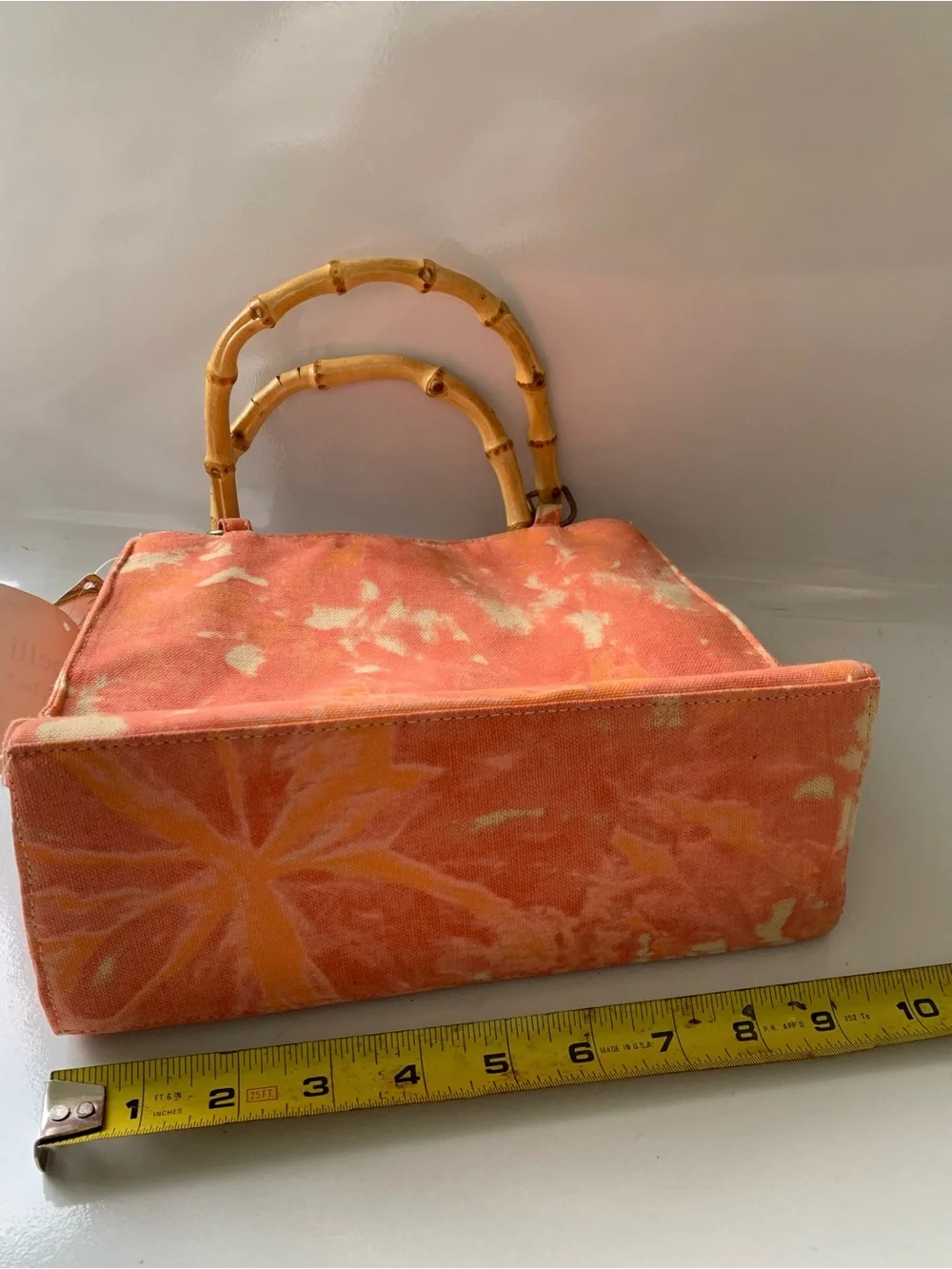 Capelli of New York Coral Sequin Fairy Bamboo-Handle Shoulder Bag